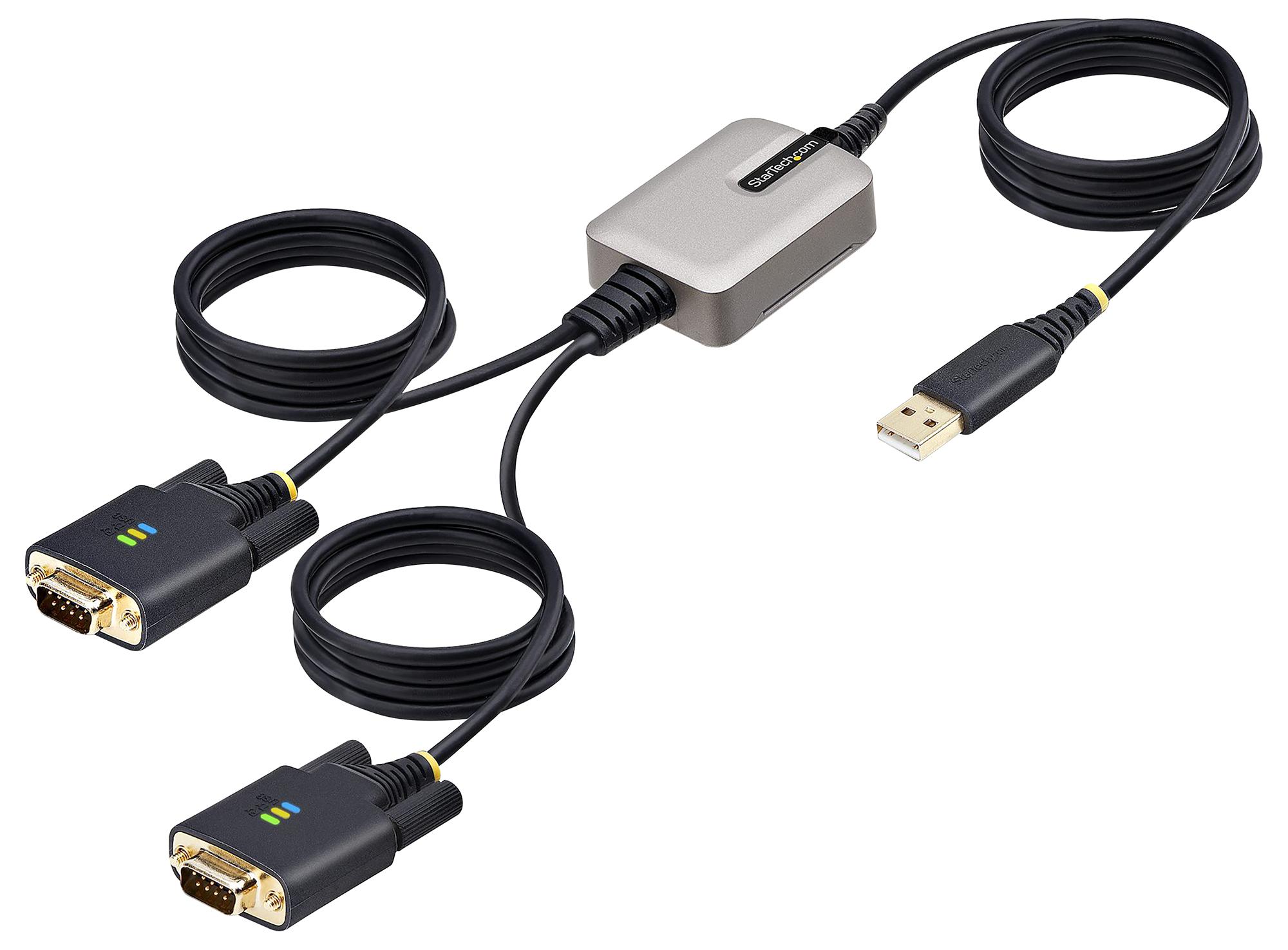 Startech 2P6Ffc-Usb-Serial Converter, Usb-A 2.0 To Rs232 Plug, 4M