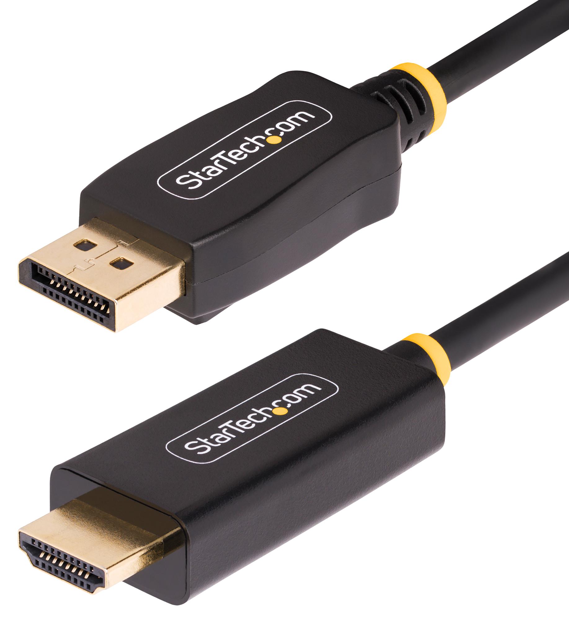 Startech 10F-Dp-Hdmi-4K60-Hdr Cable Assembly, Dp Plug-Hdmi Plug, 3M