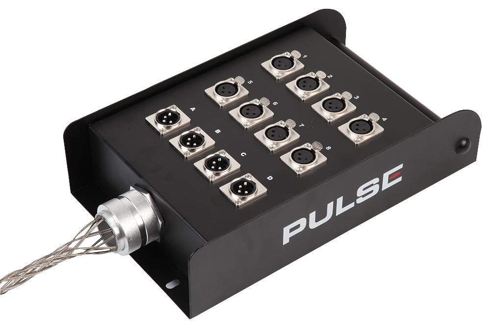 Pulse Psg01424 12 Way (8/4) Loaded Xlr Stage Box