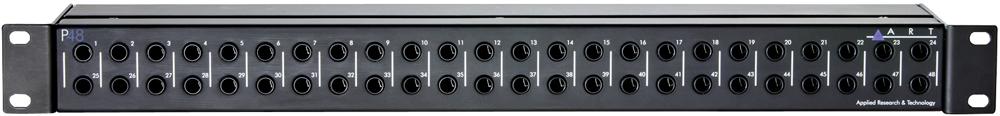 Art Art-P48 48 Way Rack Balanced Trs Patch Bay, 1U