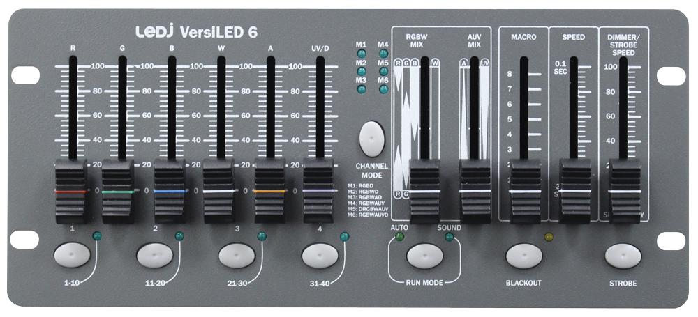 Ledj Ledj322 Dmx Control, 6 Channel