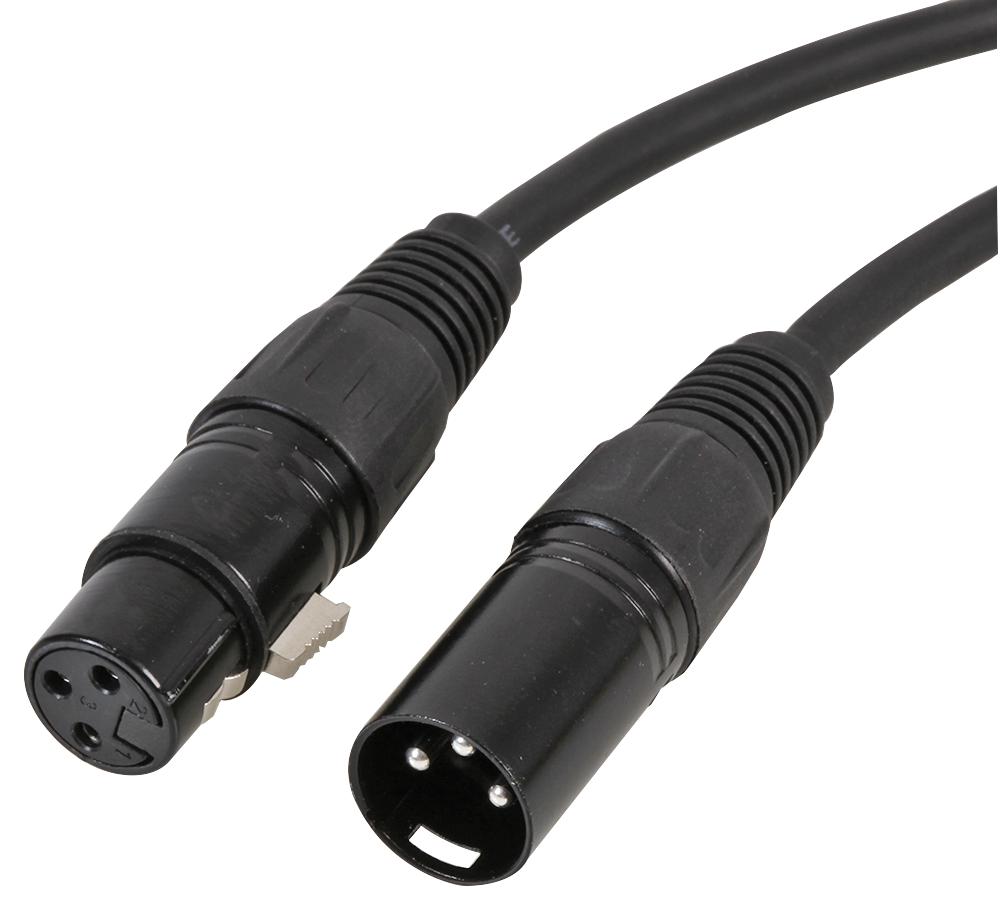 Pulse Pls00588 Mic / Patch Lead, 3P Xlr Black, 2.5M