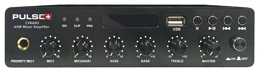 Pulse Plus Cva60U 100V Mixer Amp, Usb-Bt, Compact, 60W