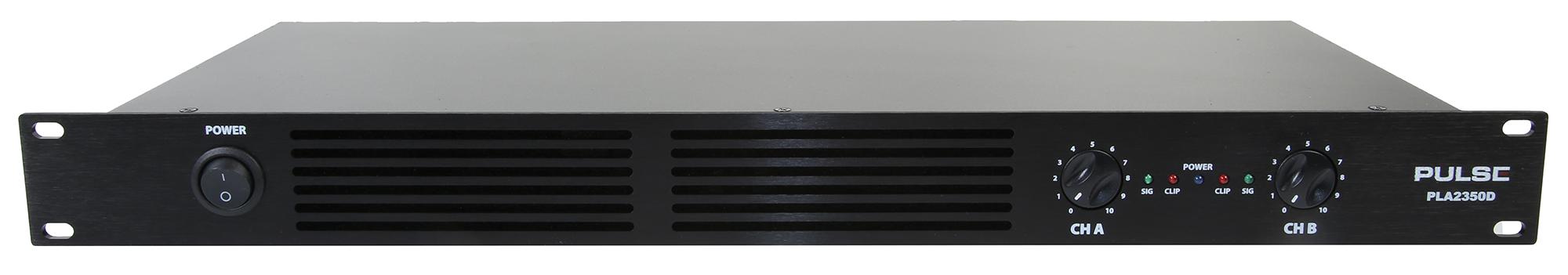 Pulse Pla2350D 19In 1U Amplifier, Class D, 2X 350W