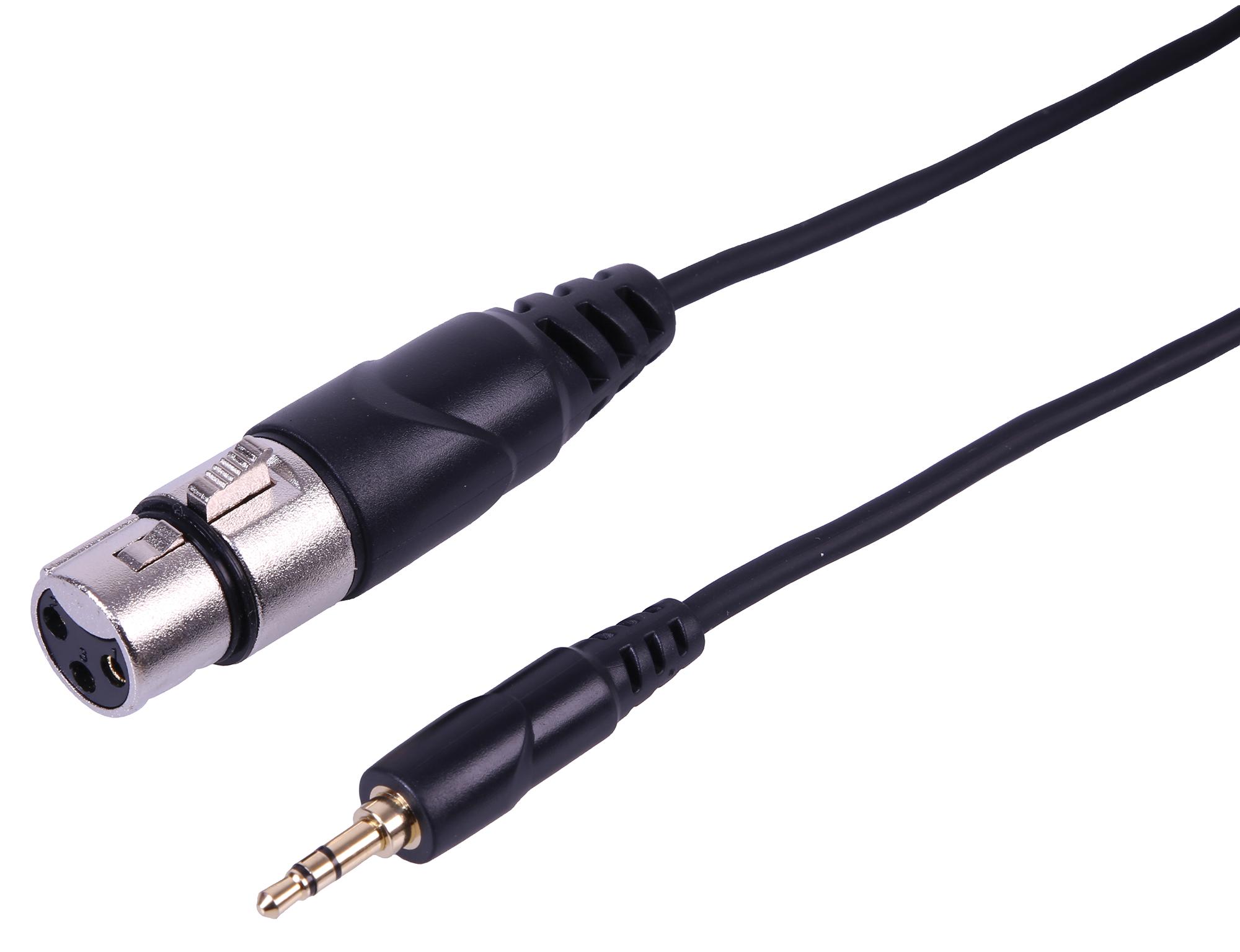 Pulse Pls00668 Lead, 3.5mm St Jack - Xlr-F, 0.5M