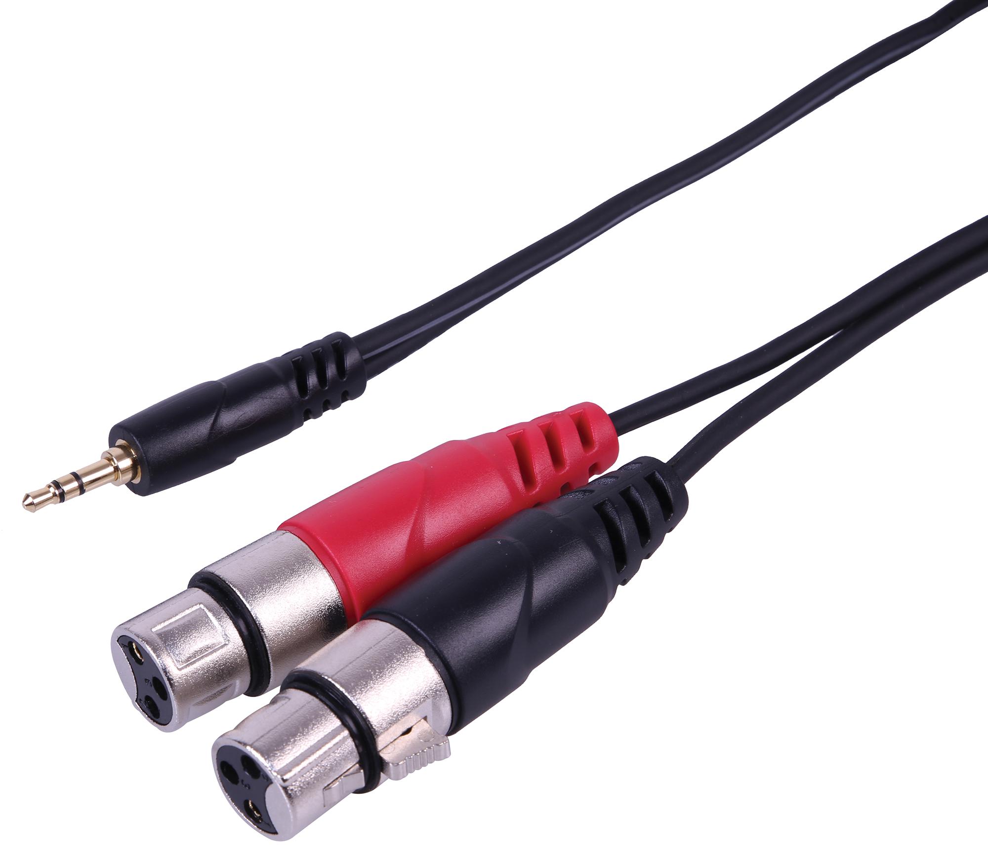 Pulse Pls00684 Lead, 3.5mm St Jack - 2X Xlr-F, 1.5M