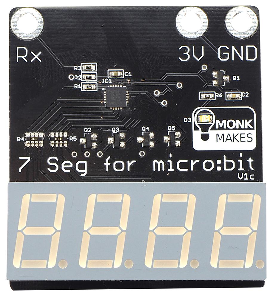 Monkmakes Sku00066 7 Segment Display For Micro: Bit