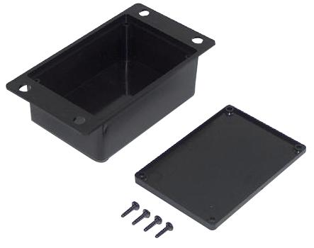 CamdenBoss Rx506A Enclosure, Flanged Potting Box, Abs, Blk