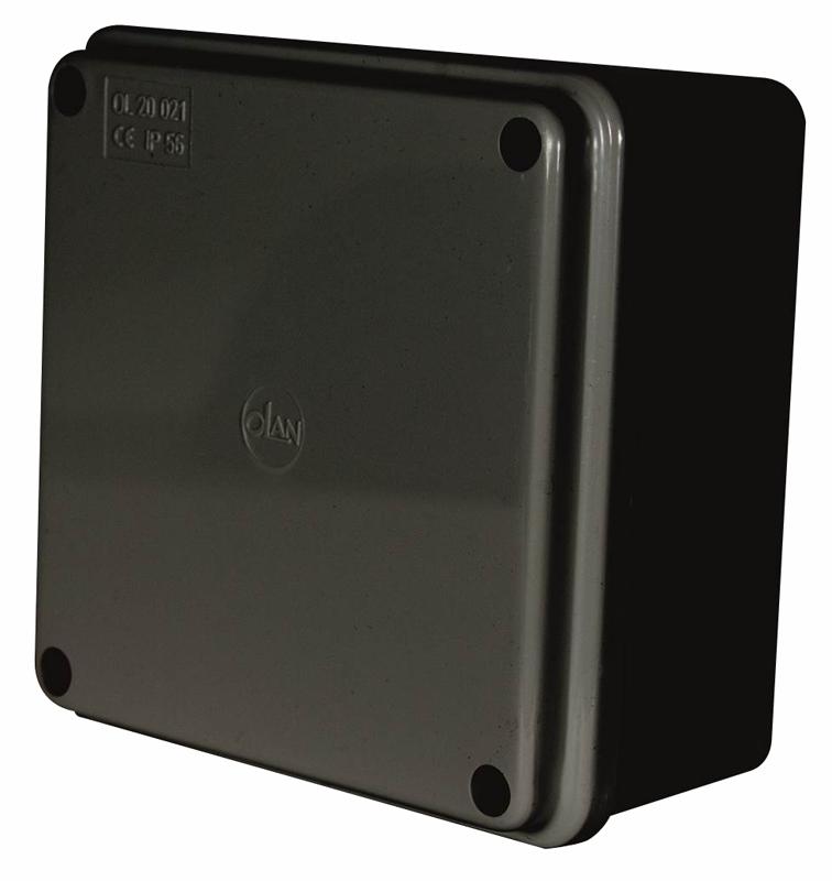 Olan Ol20021B Plain Sided Box, Ip56, 100X100X50mm, Blk