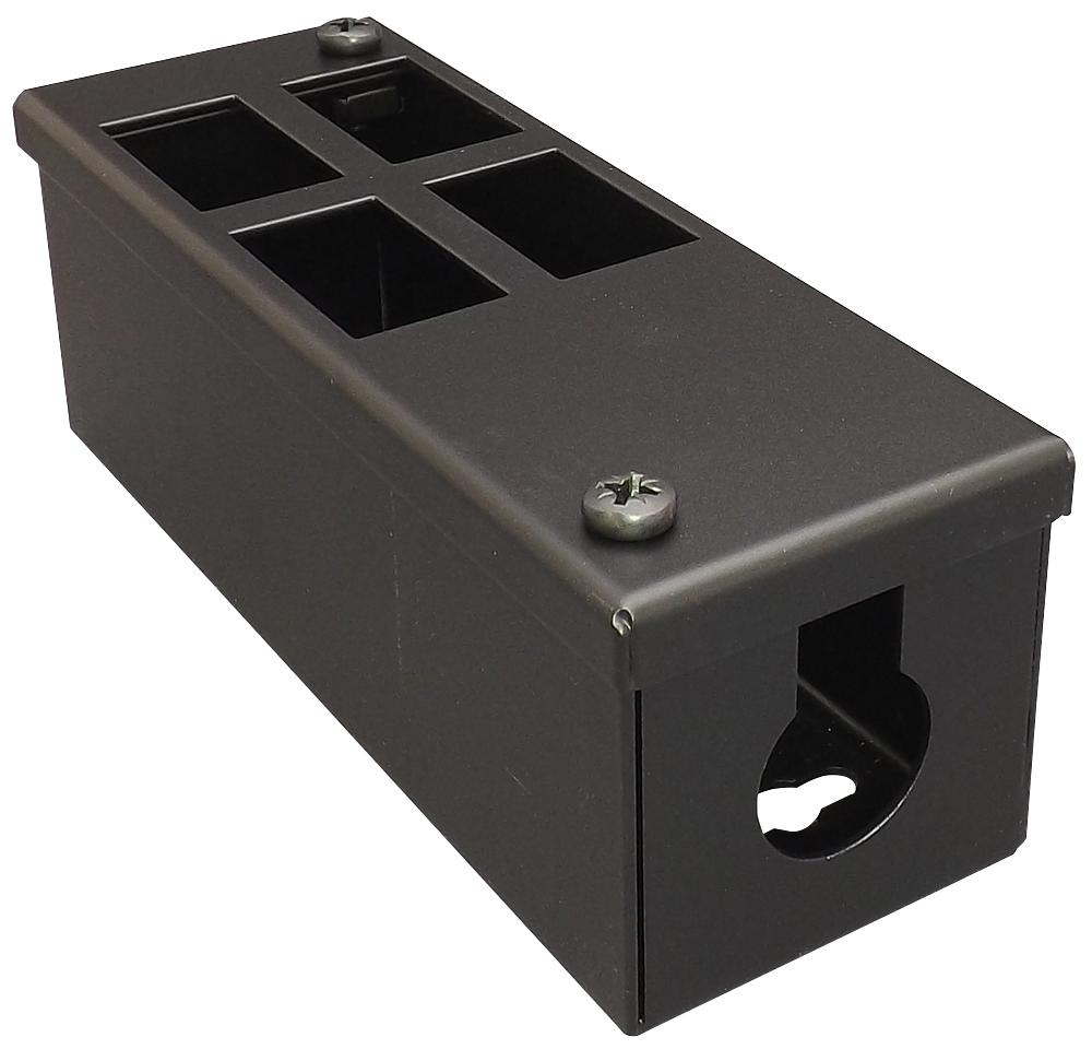 Tuk Mgop4 Conduit Box, Gop 4Way, Steel, Black