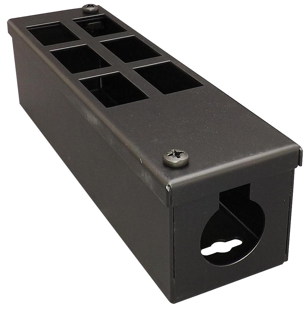 Tuk Mgop6 Conduit Box, Gop 6Way, Steel, Black