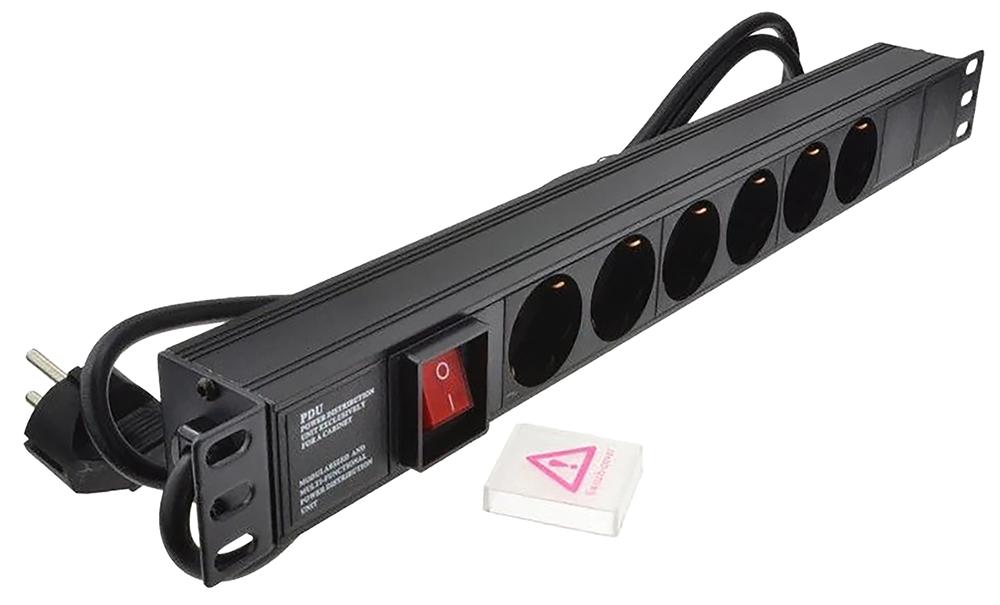 Lms Data Pdu-6Ws-H-Sch-Sch 6 Way Shuco To Shuco Horizontal Pdu