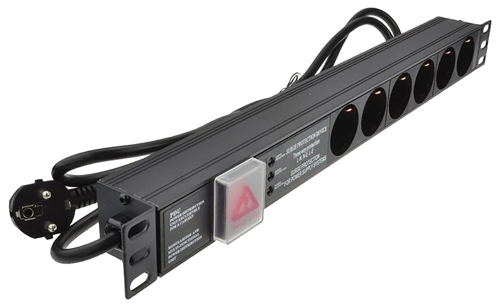 Lms Data Pdu-6Ws-H-Sch-Sch-Sp 6 Way Schuko To Schuko Pdu With Surge