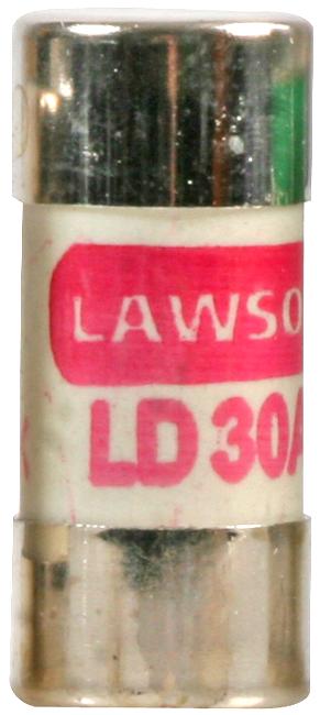 Lawson Ld30 Cartridge Fuse, 30A, 240Vac, 12.7X29mm