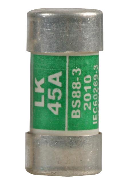 Lawson Lk45 Cartridge Fuse, 45A, 240Vac, 16.7X35mm