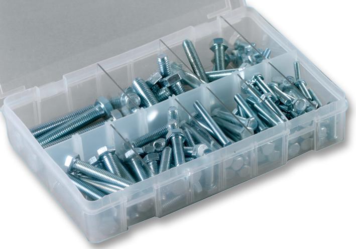 Duratool Hb-Sp Hex Bolts Selection Pack, 140Pcs