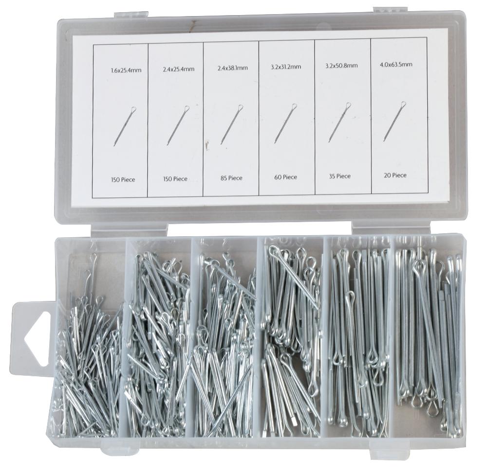 Duratool D00366 Cotter Pin Assortment, 500Pc