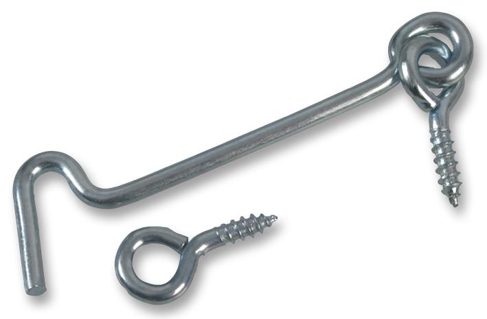 Duratool D01243 Gate Hooks, Zinc Plated, 2In (Pk10)