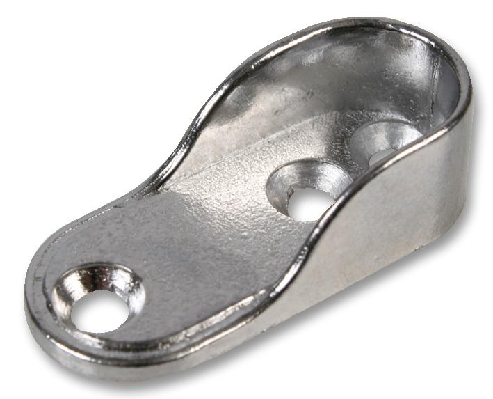 Duratool D01733 End Bracket, Oval, Chrome (Pk2)