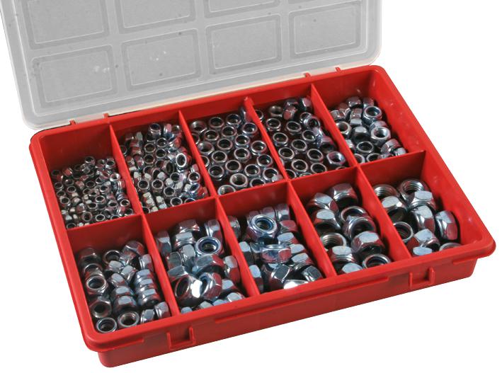 Duratool D01836 Lock Nut Kit, 350Pcs