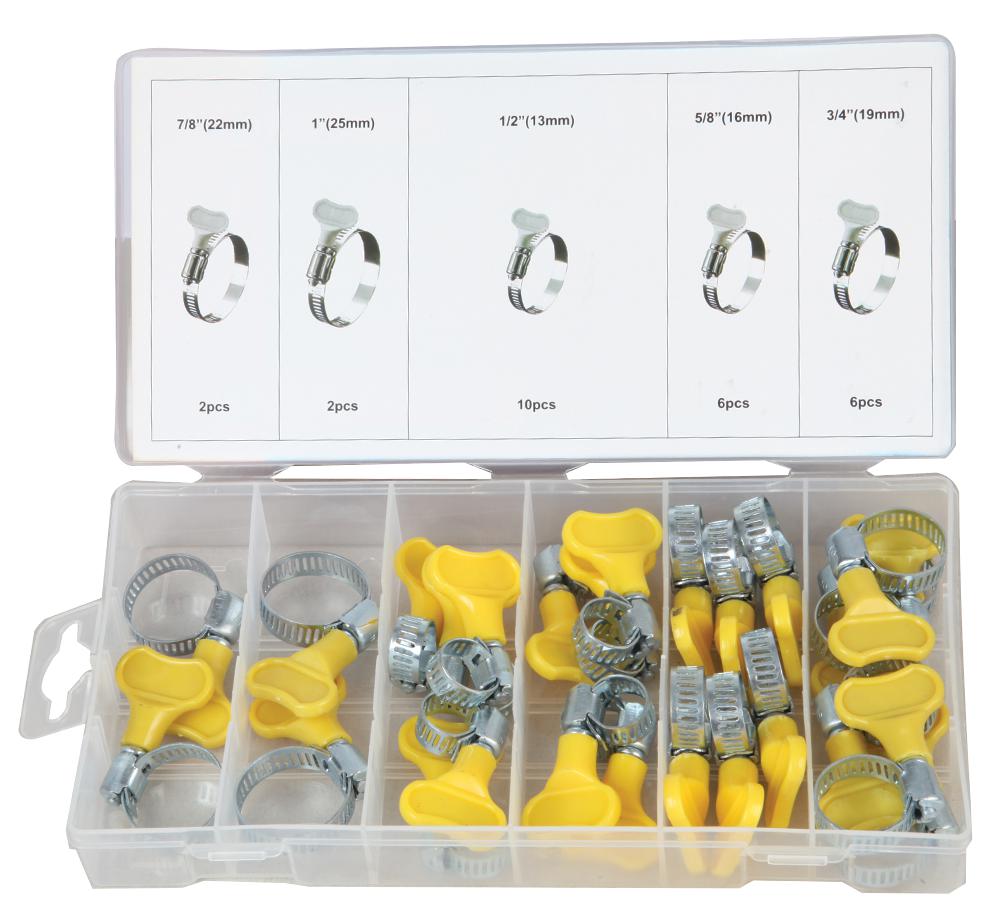 Duratool D01883 Hose Clamp Assortment, 26Pcs