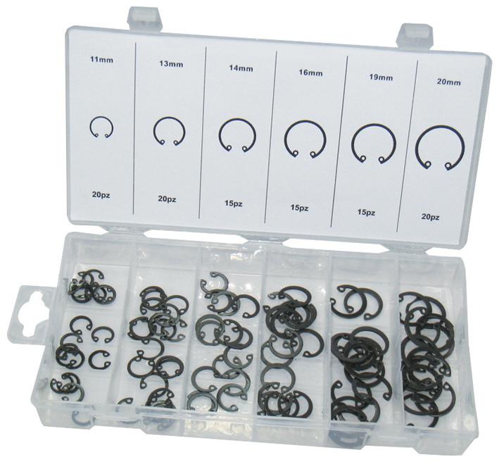 Duratool D01892 Circlip Set, Internal, 100Pcs