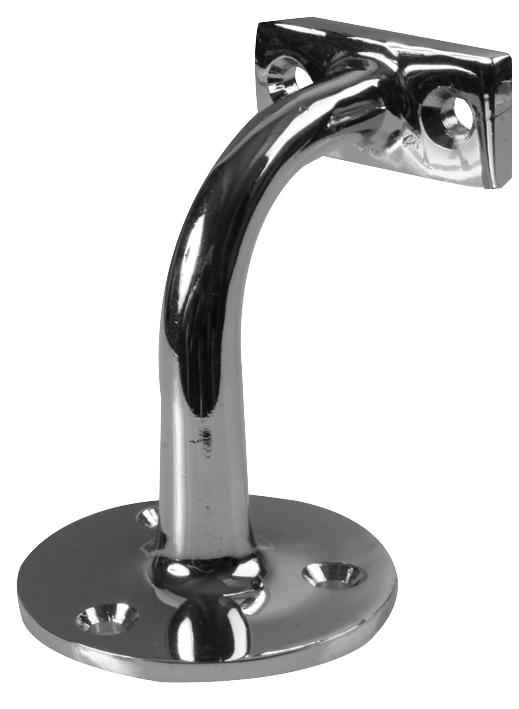 Duratool D02119 Handrail Bracket H/d Chrome 2.5In(Pk2)