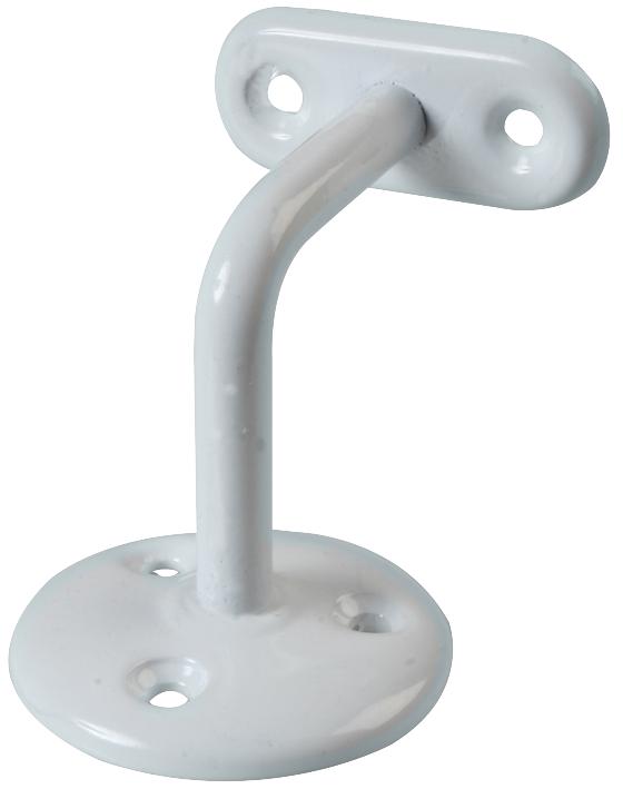 Duratool D02120 Steel Handrail Bracket White 2.5In