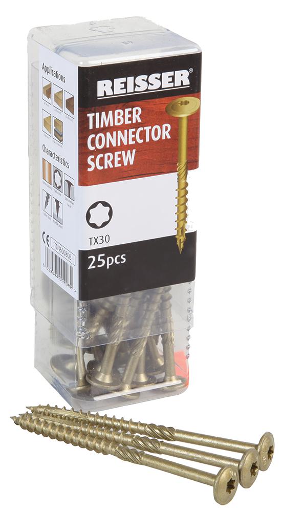 Reisser Tcn60180B Timber Connector Screws 6 X 180 (25Pk)