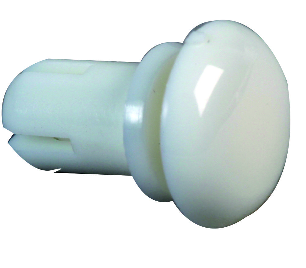 Essentra Components Sr 4100W Snap Rivet, Nylon 6, 4.1mm, White