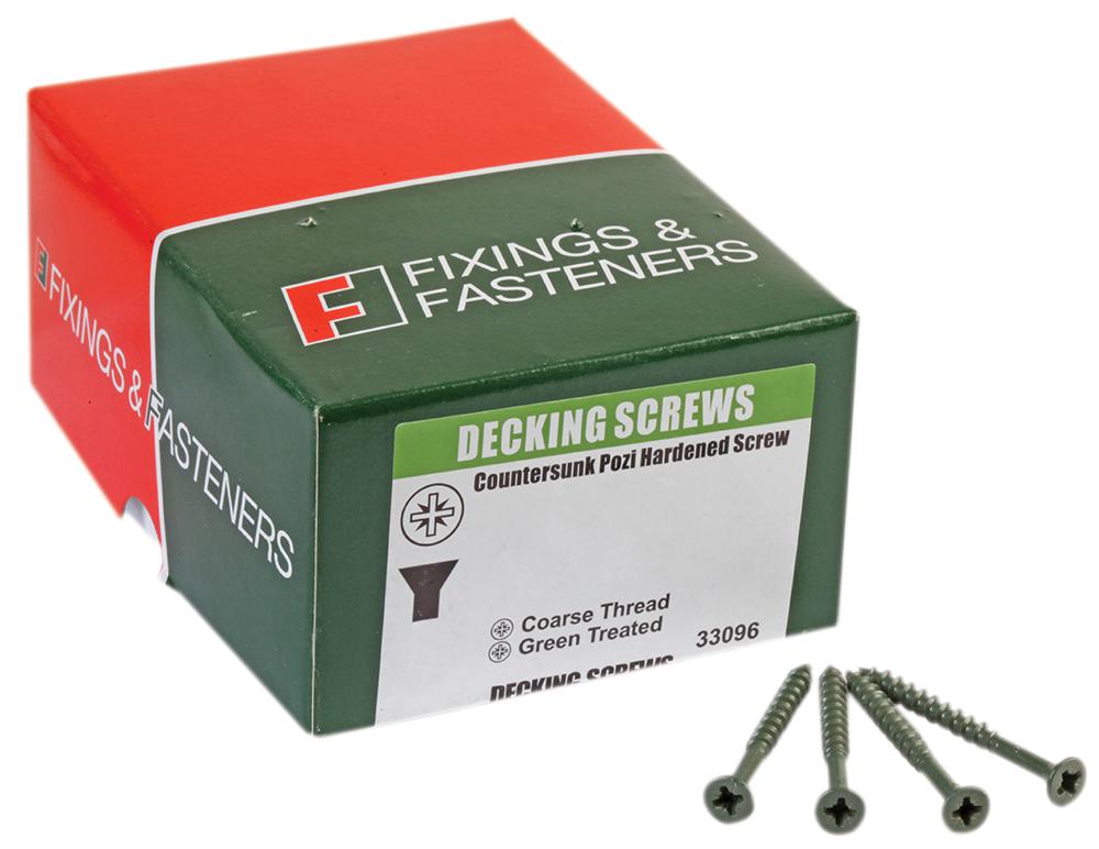 Forgefix Ds5100 Decking Screw Green 5.0X100mm Box 100