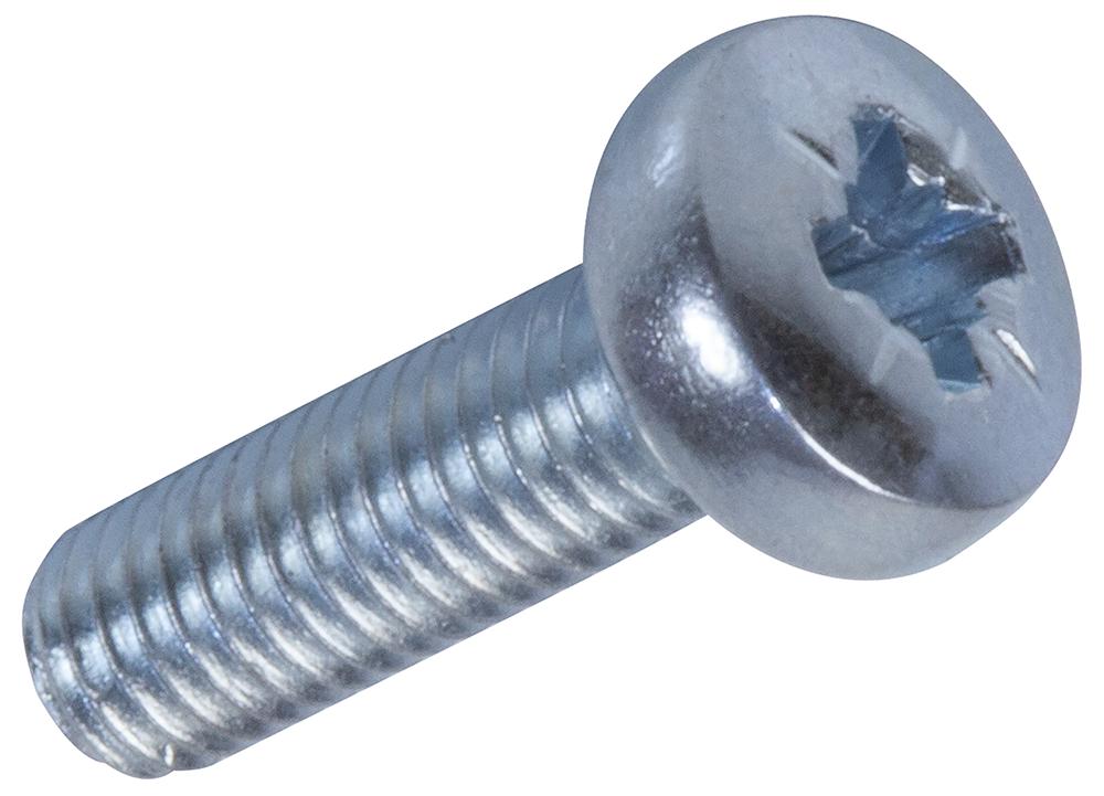 TR Fastenings M3 10 Prstmc Z100 Machine Screw, 10mm, Pan Head Pozidriv