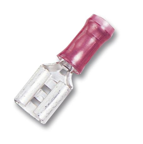 Amp Connectors / Te Connectivity 9-160481-1 Crimp Terminal, Female, 4.8mm, Red