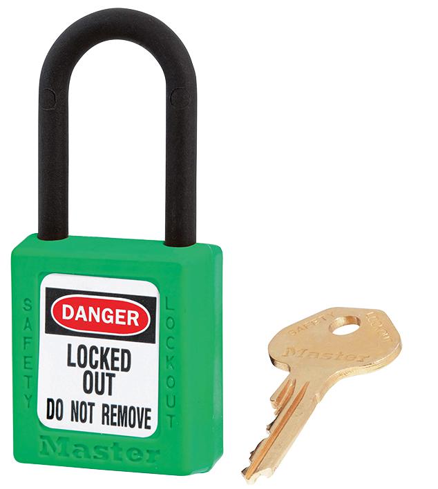 Master Lock 406Grn Non Conductive Lockout Padlock Green