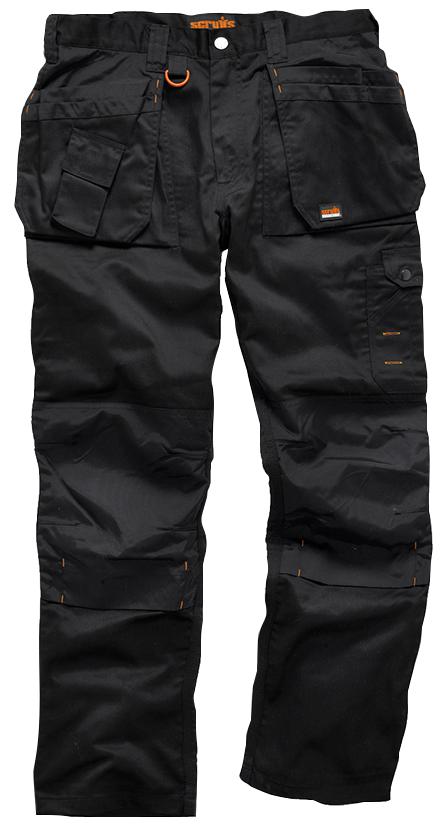 Scruffs T51796 Worker+ Trouser 36W Reg Leg, Blk