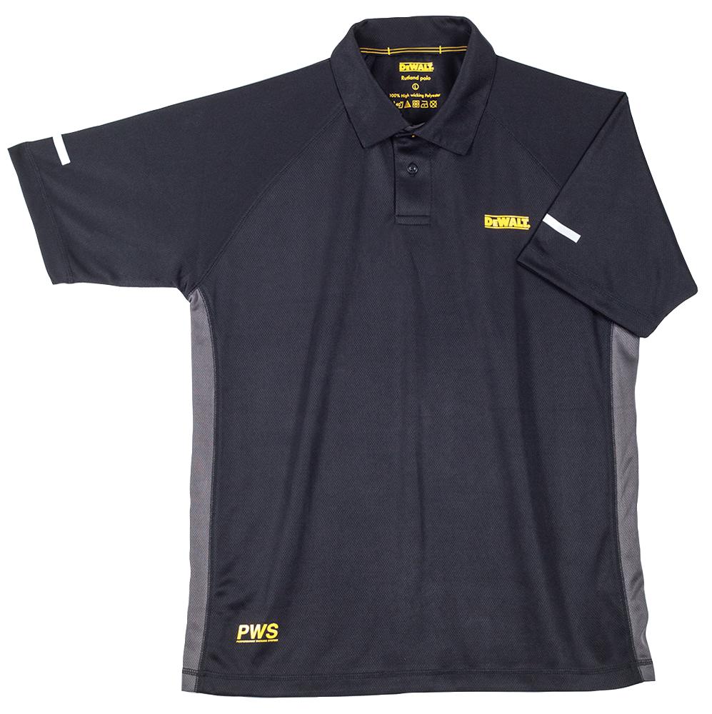 Dewalt Workwear Rutland Black/grey Xxl Polo Shirt Black/grey Xxlarge