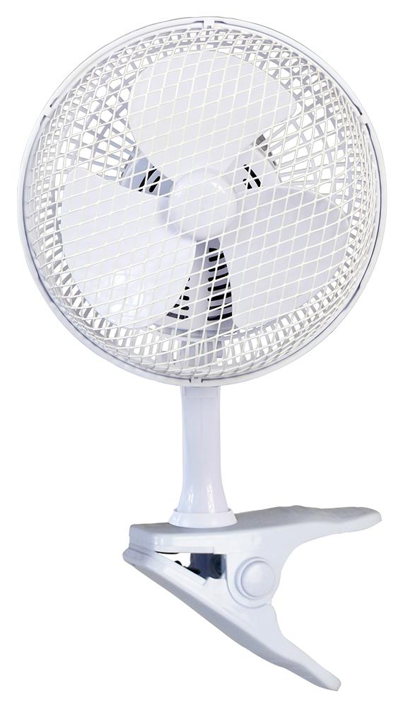 Pro Elec Pel01915-Eu 6 Inch Clip-On Fan, White, Eu