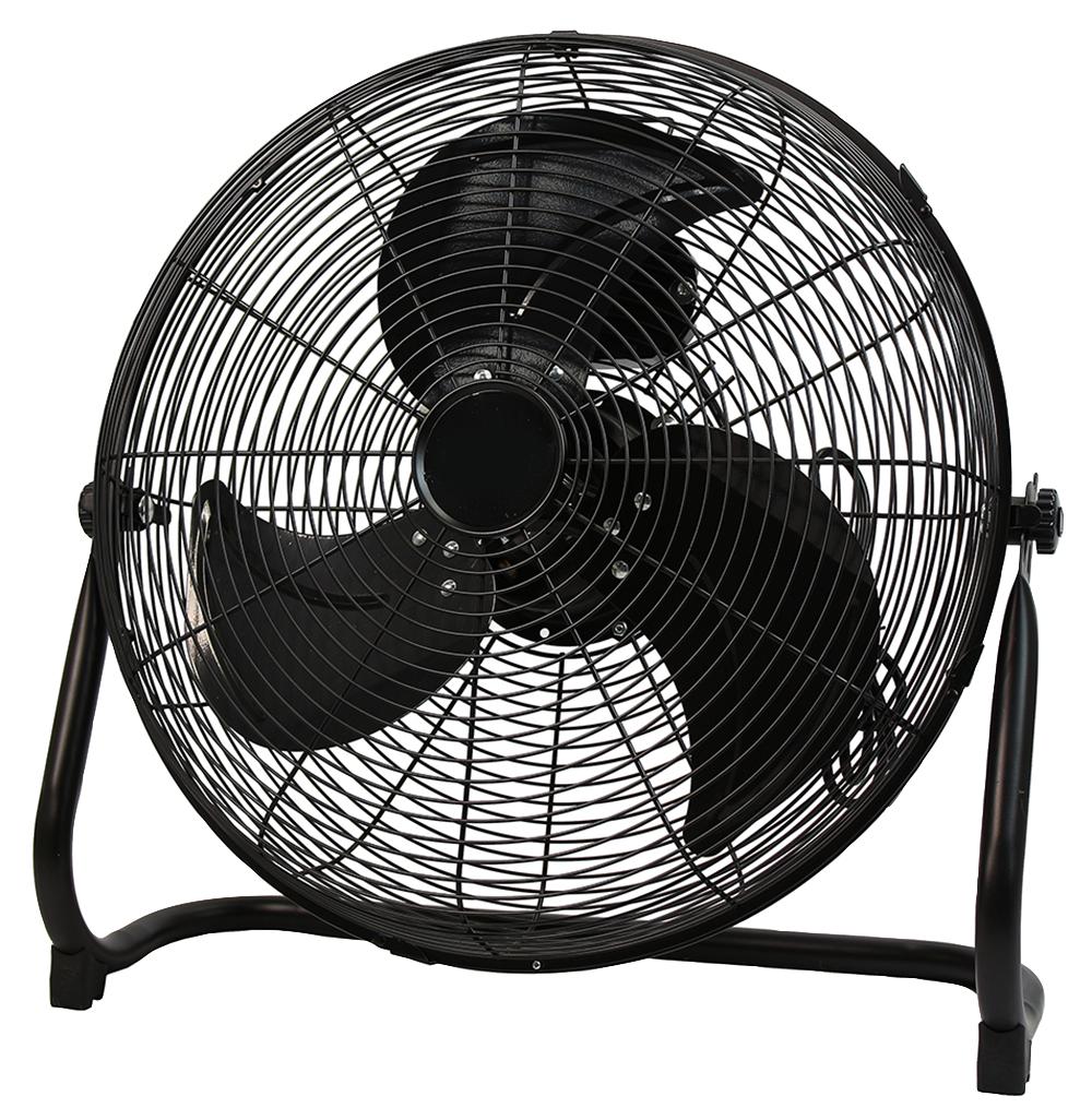 Pro Elec Pel01940-Eu 18 Inch Metal Floor Fan, Black, Eu