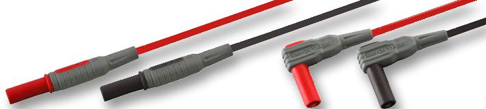 Tenma 72-9315 Test Leads, 4mm Straight To 90Deg