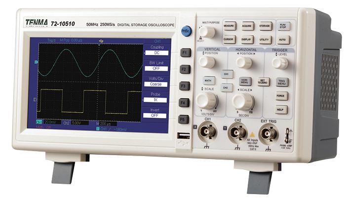 Tenma 72-10510 Oscilloscope, 2Ch, 25Mhz, 250Msps