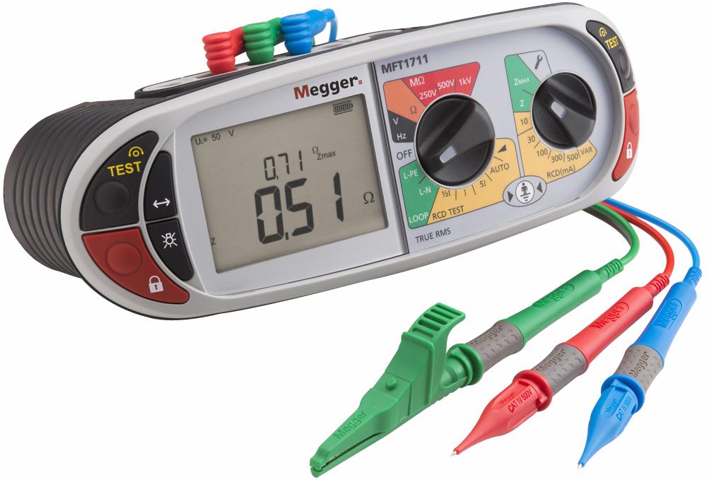 Megger Mft1711 Multifunction Installation Tester, 600V