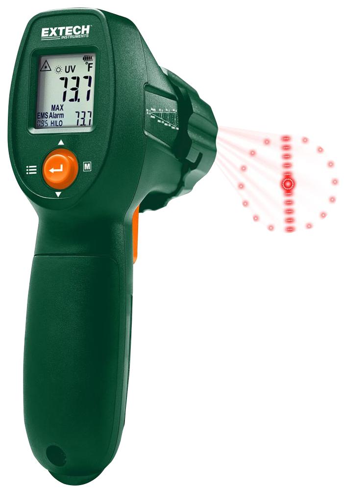 Extech Instruments Ir300Uv Ir Thermometer With Uv Leak Detect