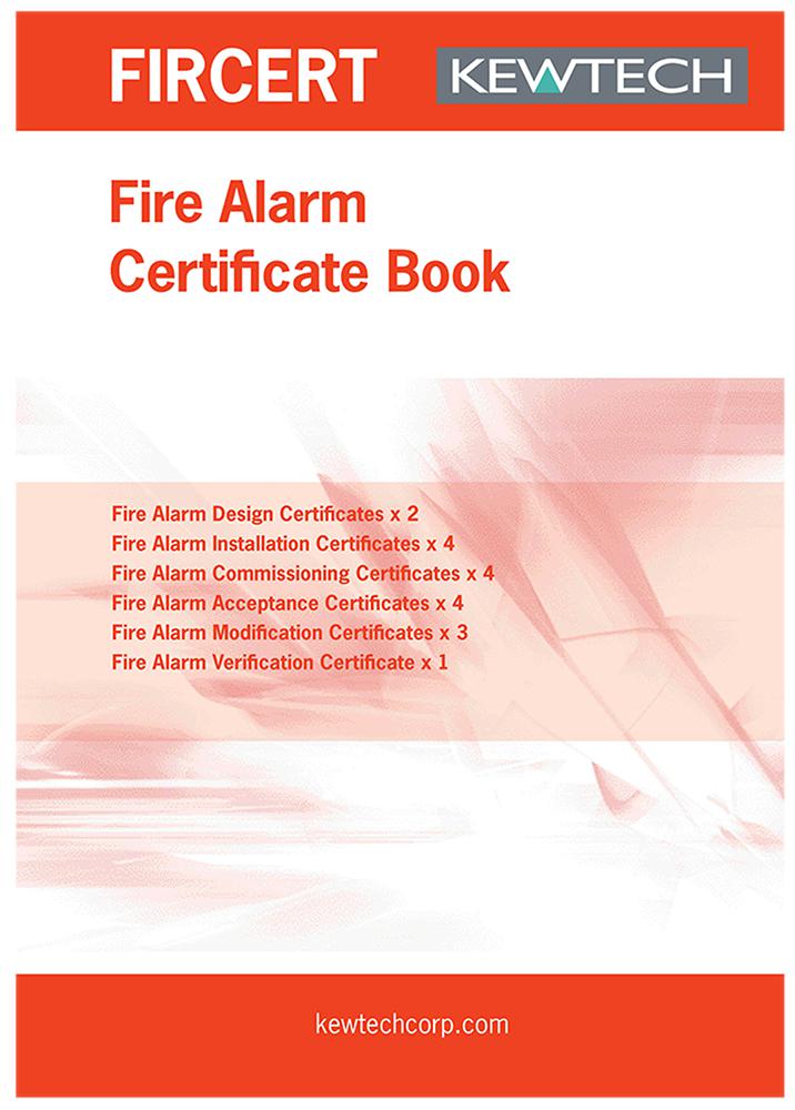 Kewtech Fircert Fire Alarm Installation Cert