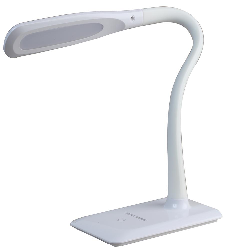 Pro Elec Pel00016 7W Led Desk Lamp, Dimmable, White