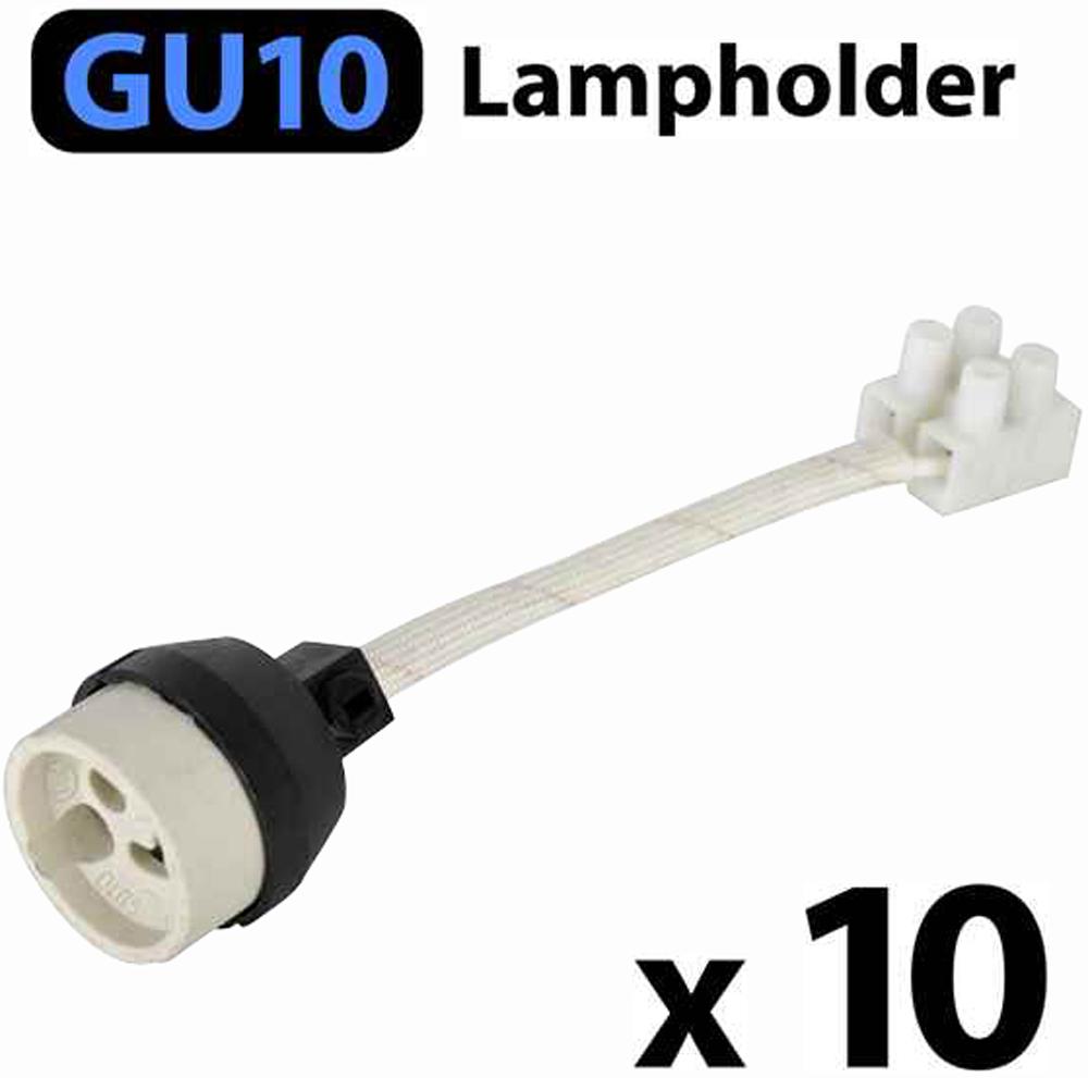 Minisun 17318 Ceramic Gu10 Lampholder X10