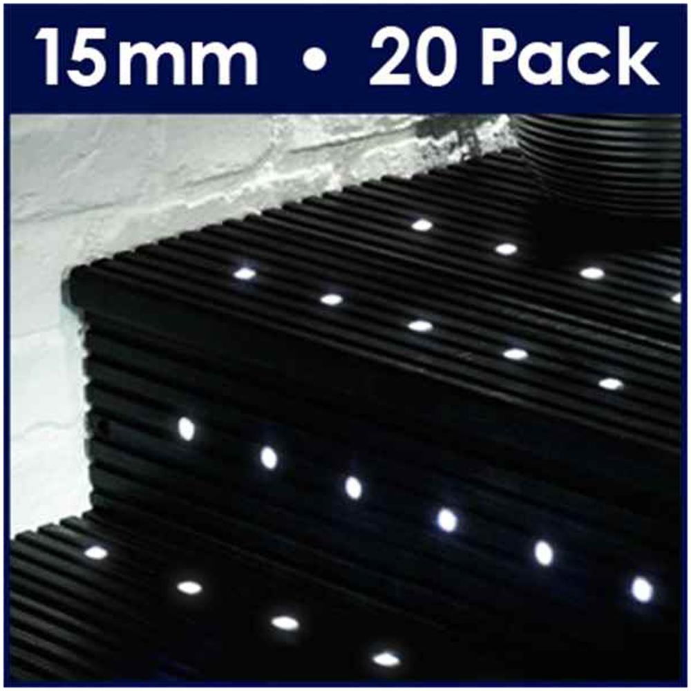 Minisun 16679 15mm White Led Decking Lights X20