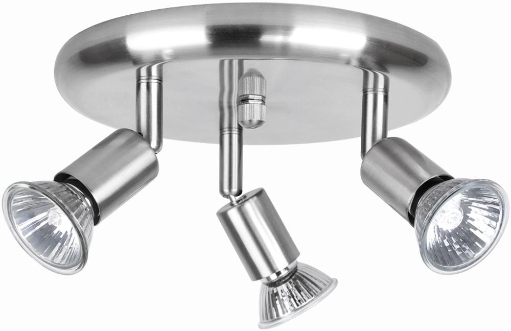 Minisun 17297 3 Way Spotlight Satin NIckel