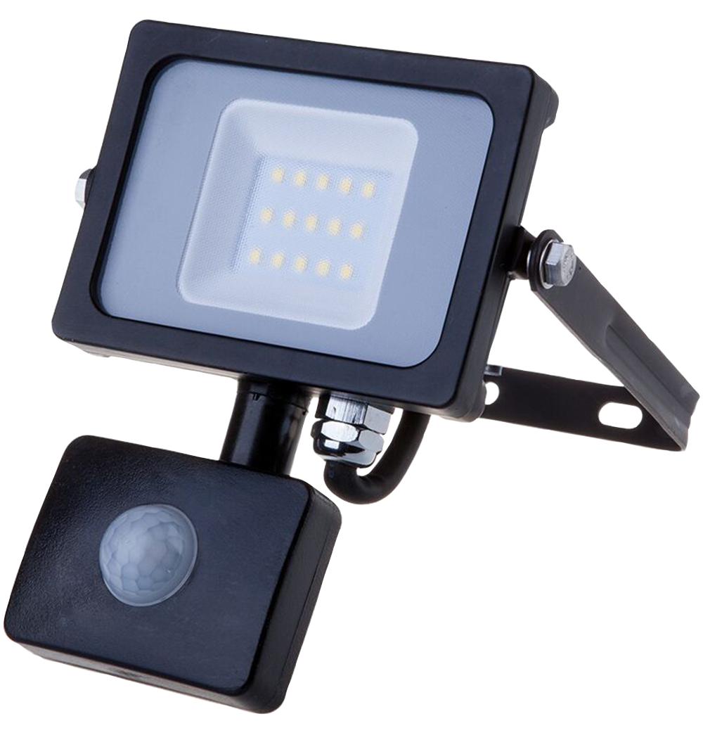 V-Tac 438 Vt-10-S 10W Pir Sensor Floodlight 6400K Black