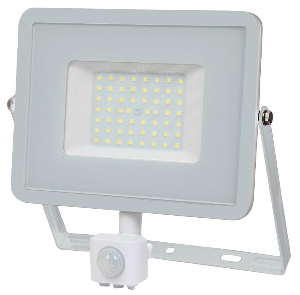 V-Tac 467 Vt-50-S Vt-50-S 50W Pir Floodlight 4K White