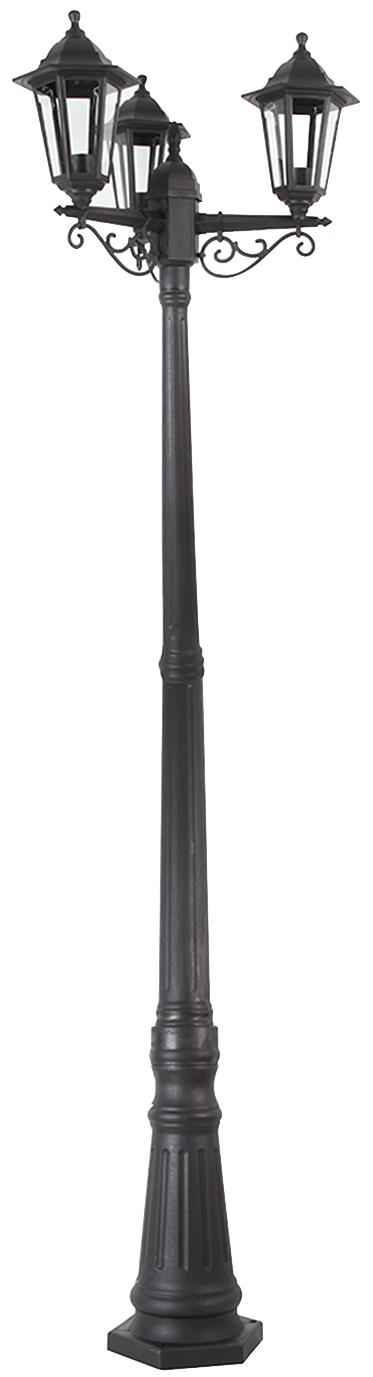 Pro Elec Pel01363 Lantern Post, 2.2M, Black